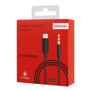 SX-32 - Type-C To DC3.5 Aux Data Cable Hi-Fi Stereo (Original)