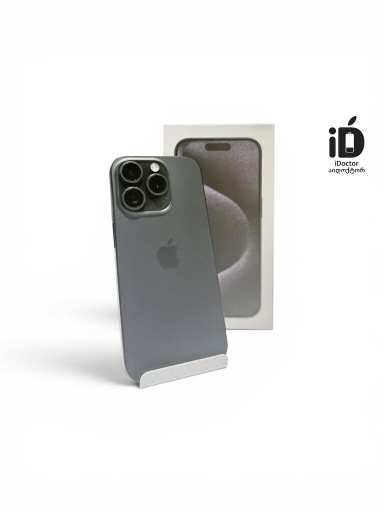 iPhone 15 Pro Max 256GB Black Titanium - idoctorstore.ge